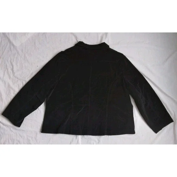 Vintage Gitano Corduroy Blazer Jacket Black Y2K Gilmore Girls Women's Plus 26W - Picture 10 of 15